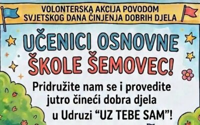 Poziv učenicima predmetne nastave na uključivanje u volontersku akciju